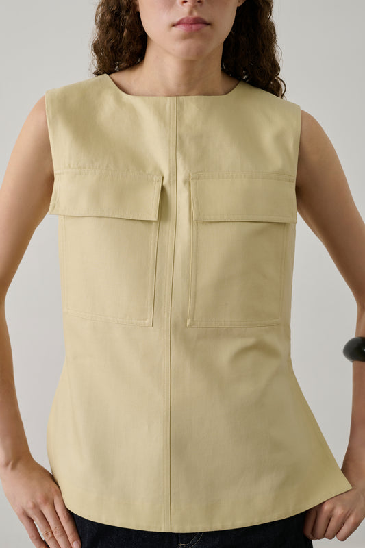 Top Isra - Crème - Femme