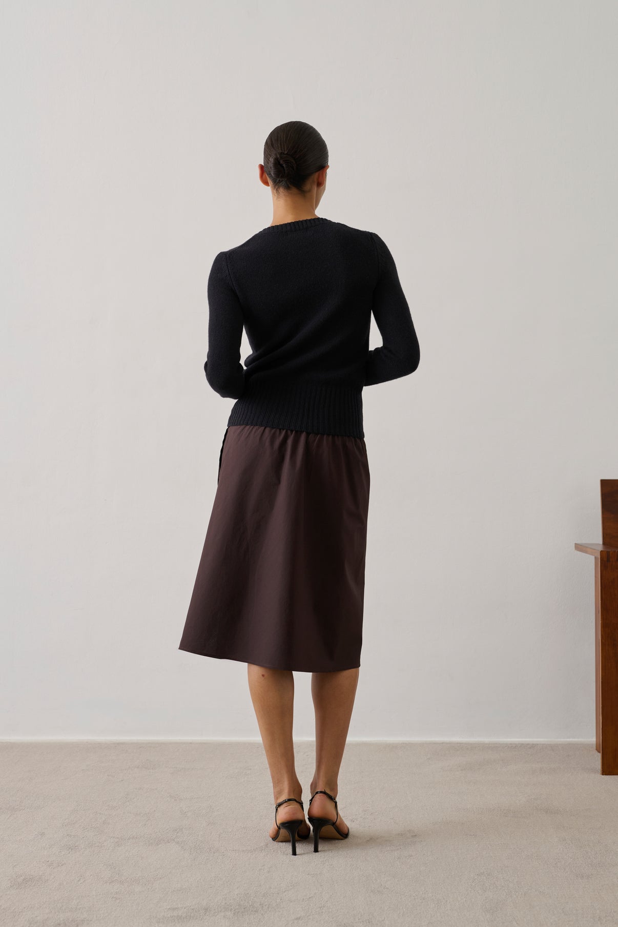 Pull Gipsy - Noir - Laine mérinos - Femme vue 3