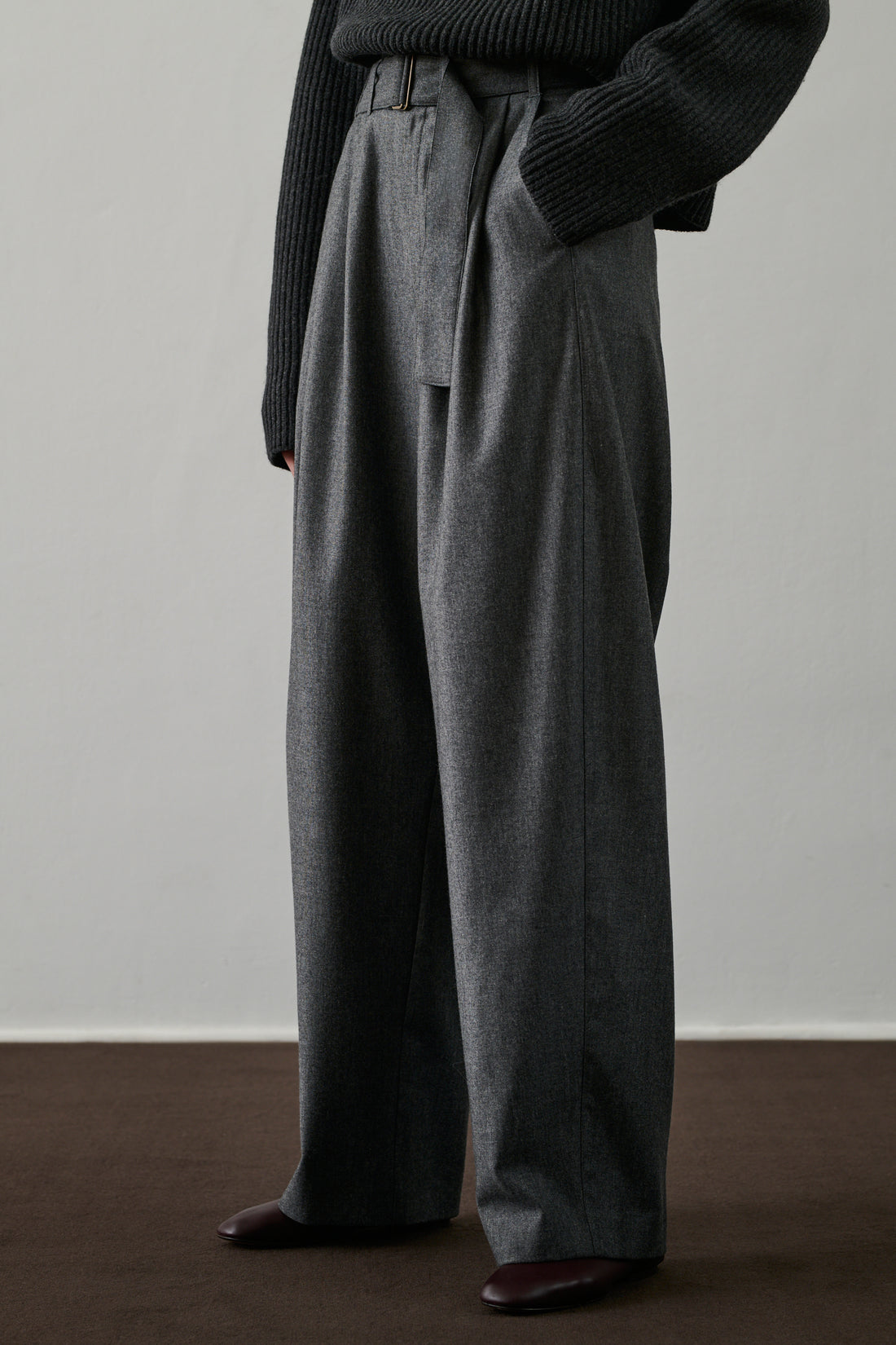 Pantalon Cole - Gris - Laine - Femme