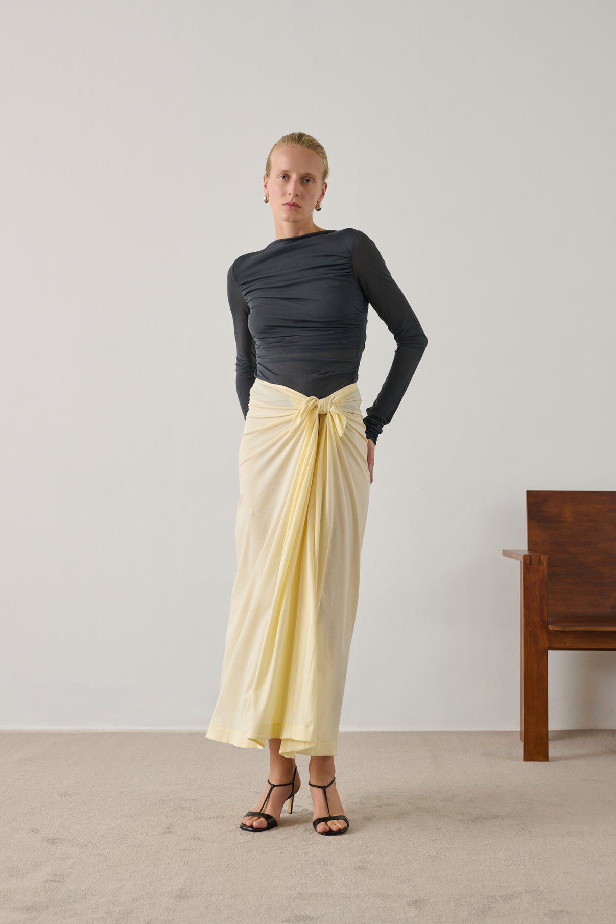 Jupe Goa - Jaune Pâle - Coton - Femme vue 4