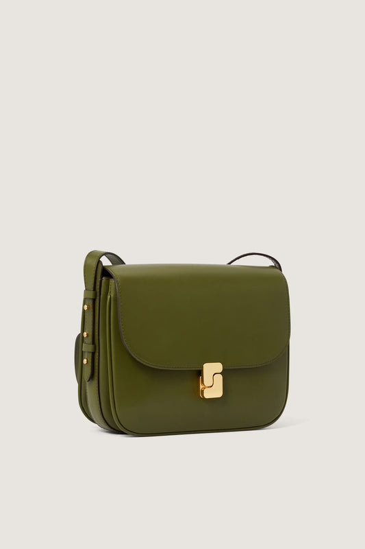 Sac Bellissima Maxi - Vert Olive - Cuir - Femme