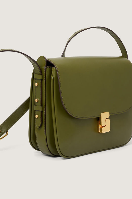 Sac Bellissima Maxi - Vert Olive - Cuir - Femme