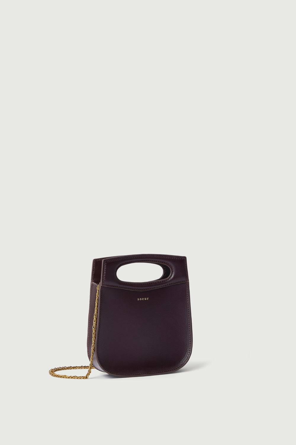 Sac Cheri Mini - Bordeaux Foncé - Cuir - Femme vue 3